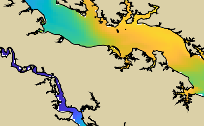 VIMS jellyfish map for today, Westmoreland County